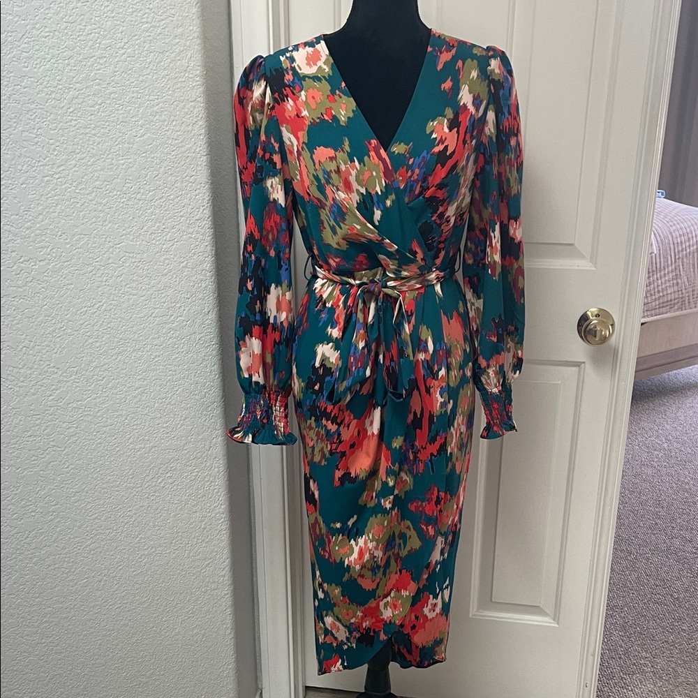 Floral hi-low dress